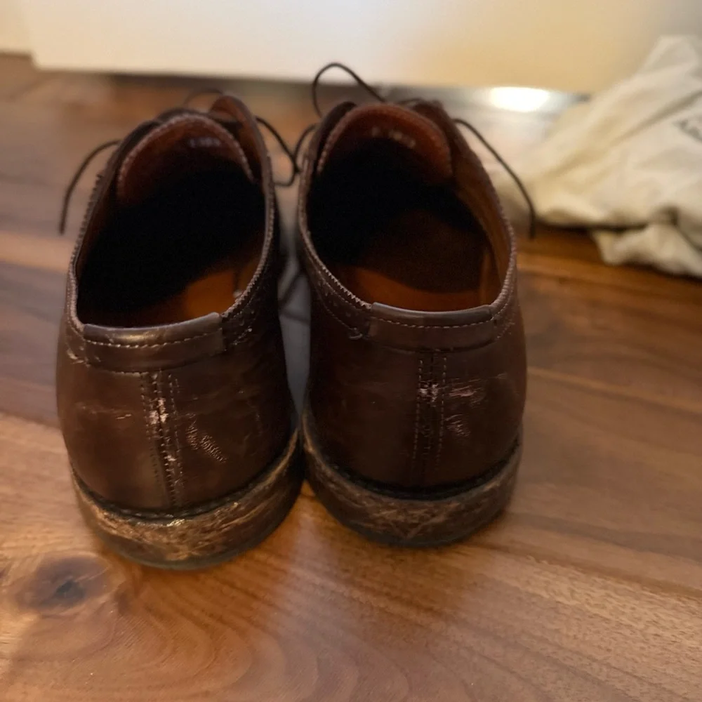 Allen Edmonds Dark Brown Leather Oxfords